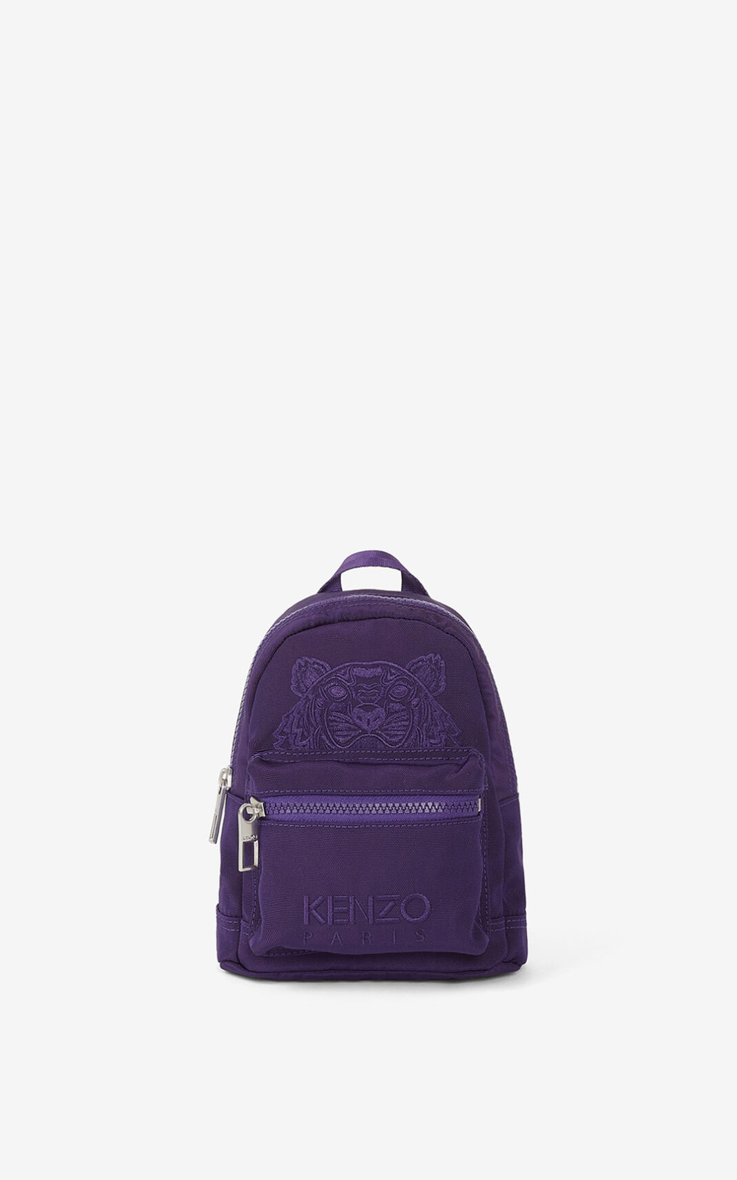 Kenzo Mini canvas Kampus Tiger Backpack Purple For Womens 0621NDXKO